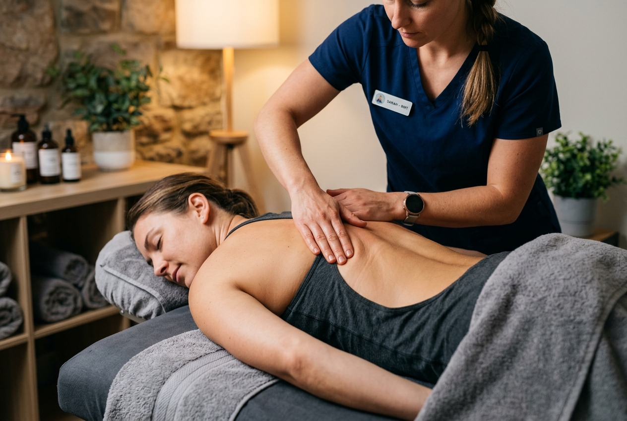 Becki Howcroft performing Myofascial Therapy